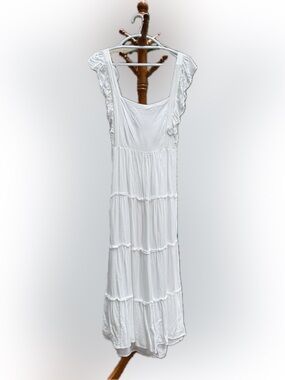 Altard State White Ruffled Tiered Maxi Dress - Women